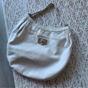 Marc By Marc Jacobs Cream Leather Hobo Bag